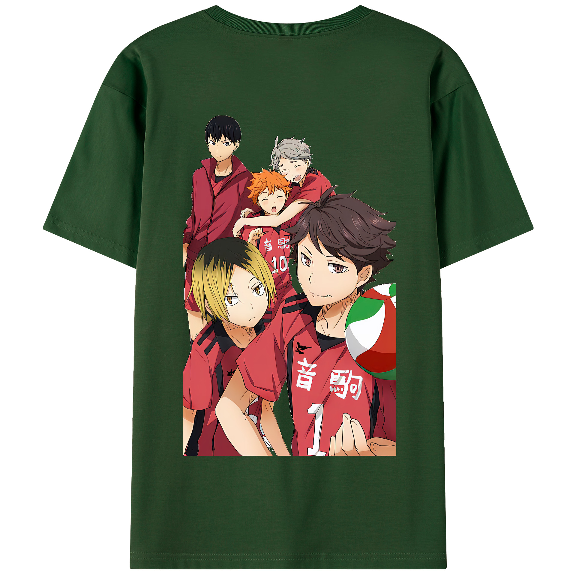 （画像用） ハイキュー!! Haikyu!! 綿100％半袖Tシャツ（背面プリント）